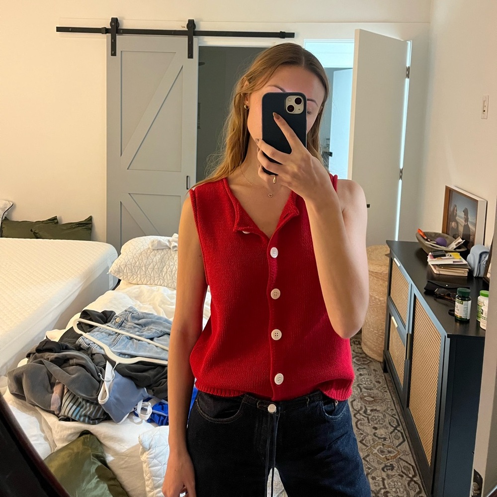 Alex Mill Red Bridget Sweater